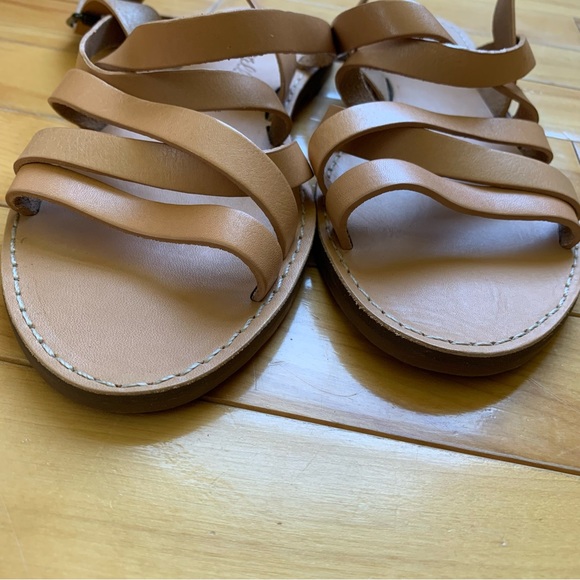 Madewell Light Tan Leather Sandals Size 6.5 - Picture 7 of 8